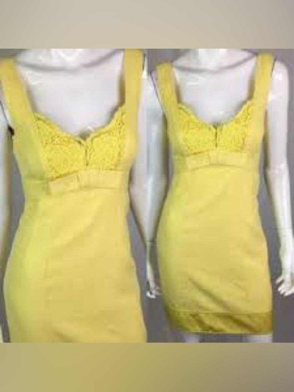 Nanette Leopore Yellow Dress Bow Detail